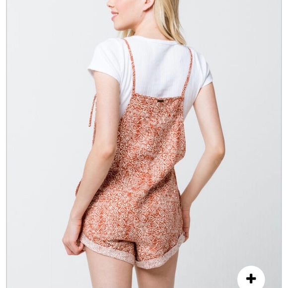 Billabong Wild Pursuit Rust Short Overalls - Picture 8 of 8